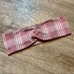 Plaid Wide Twisted Headbands Handmade NEW